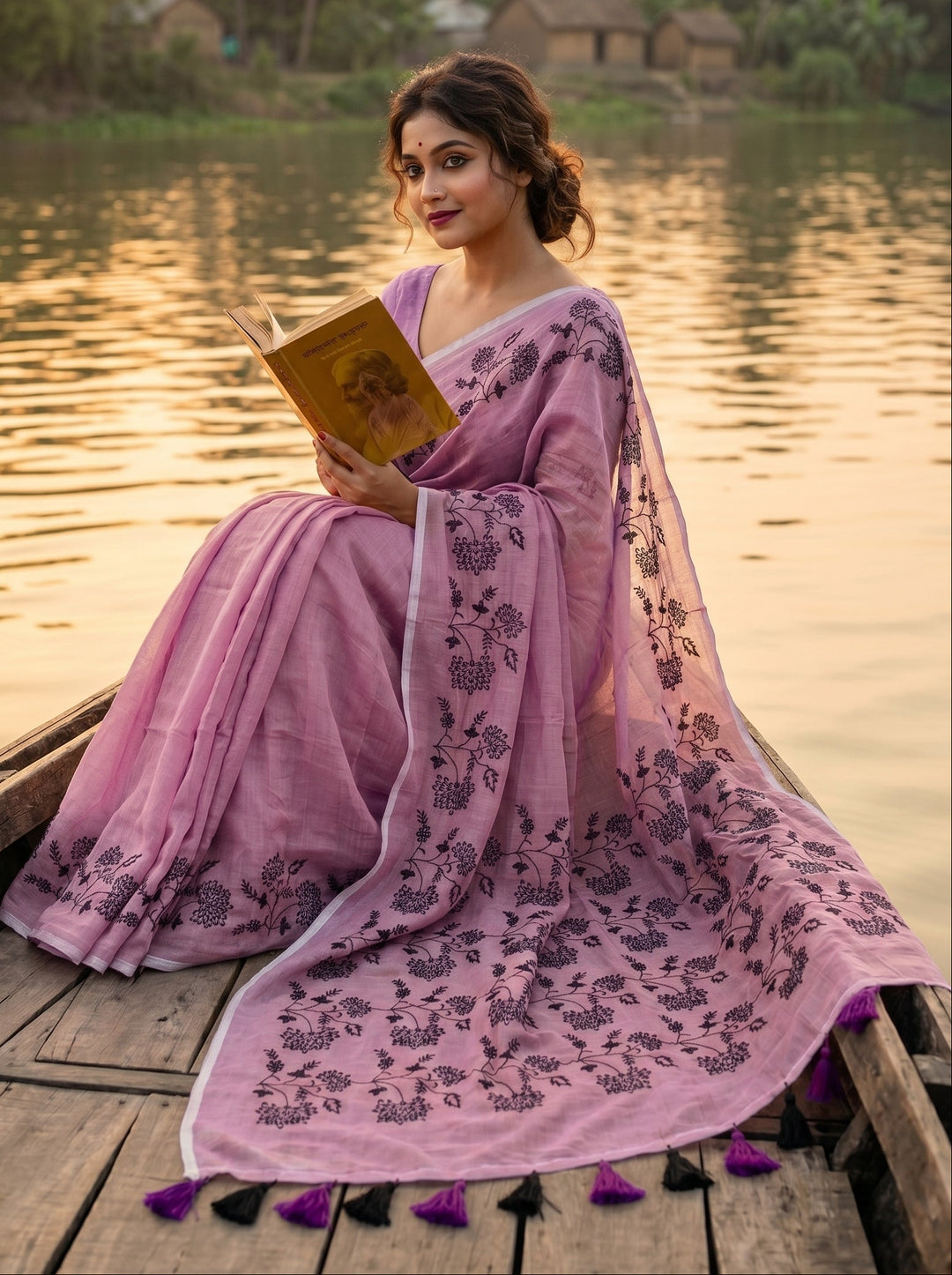 Bangarup (বঙ্গরূপ)– The Beauty of Bengal Embroidered Saree