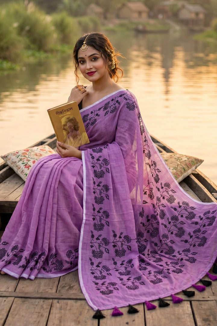 Bangarup (বঙ্গরূপ)– The Beauty of Bengal Embroidered Saree