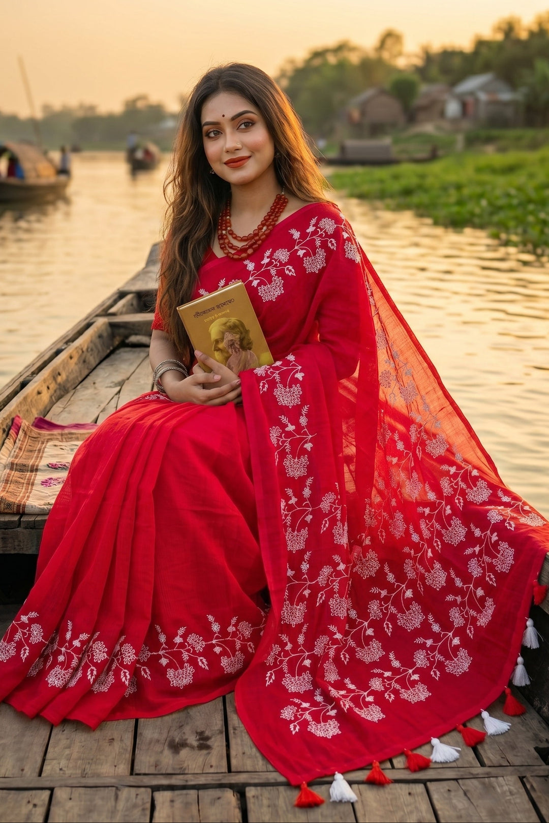 Bangarup (বঙ্গরূপ)– The Beauty of Bengal Embroidered Saree