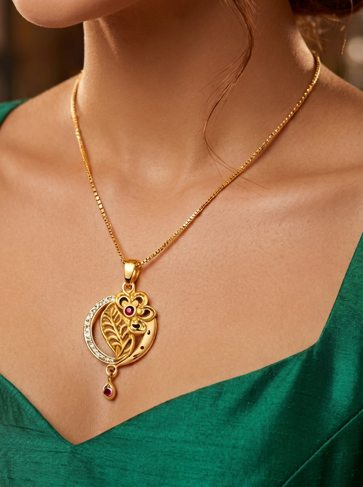 The Love poem -Gold Plated Chain and Locket Set