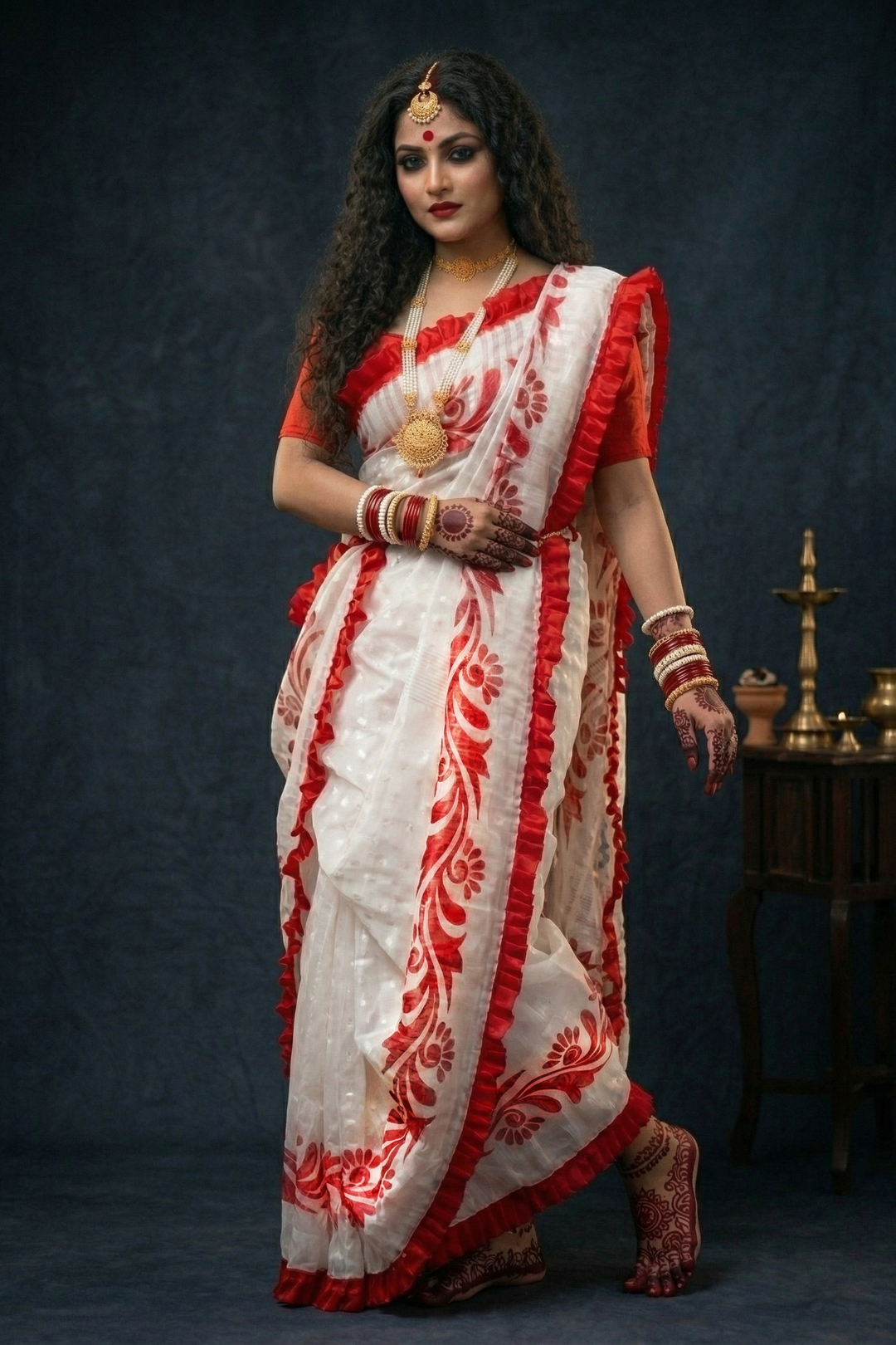 Pushpanjali Special Jamdani Saree