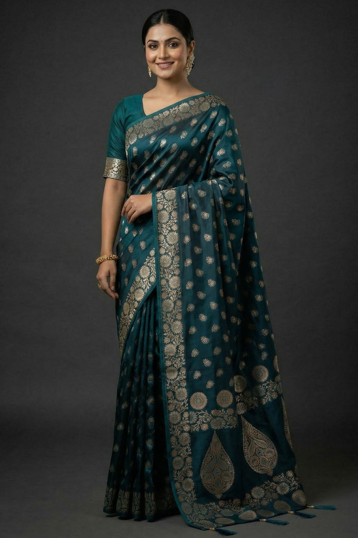 Flowy Magic (Satin Silk Saree)