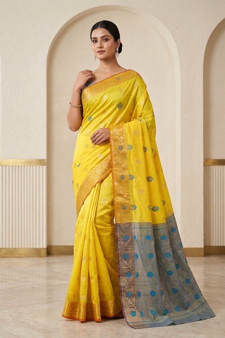 Suvarna Shobha Bengal Jamdani Saree
