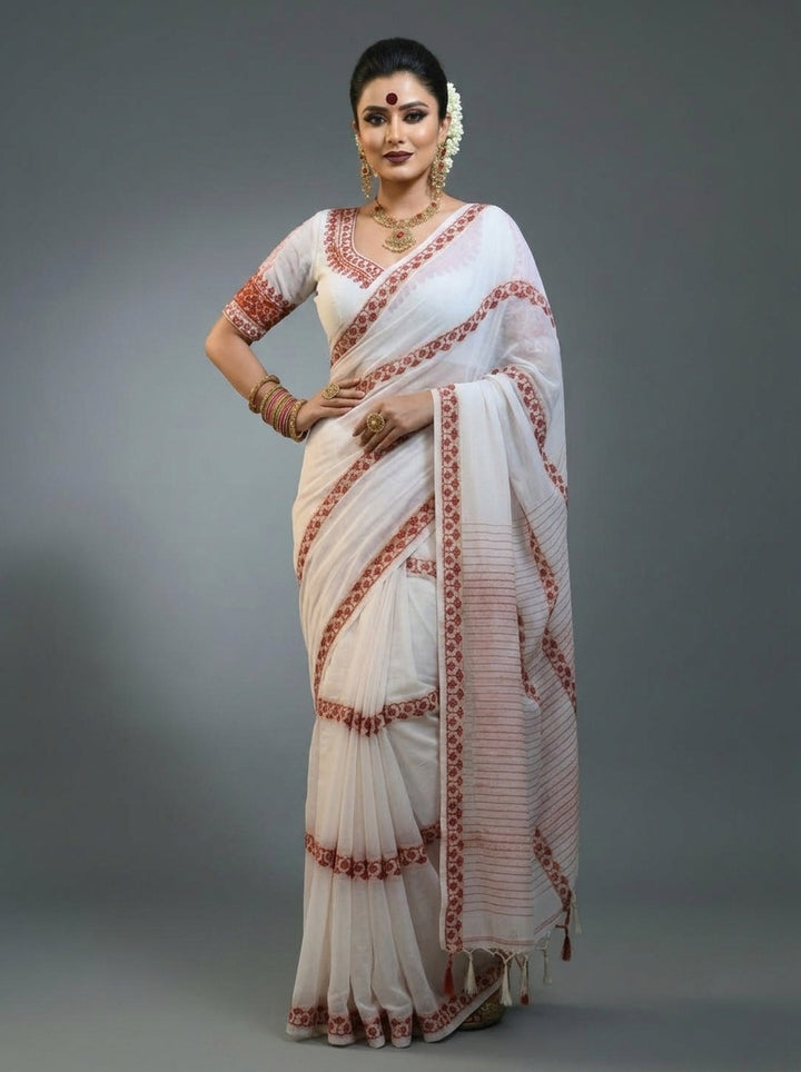 Love in Contrast - Exclusive Cotton Saree