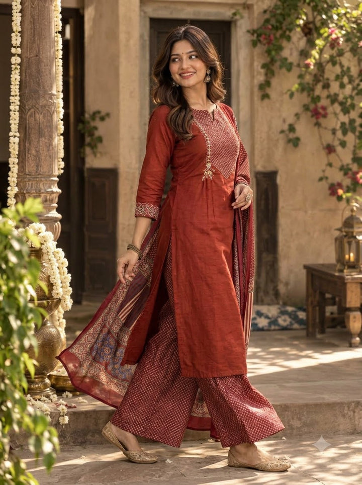 Skywhirl Cotton Kurti Set