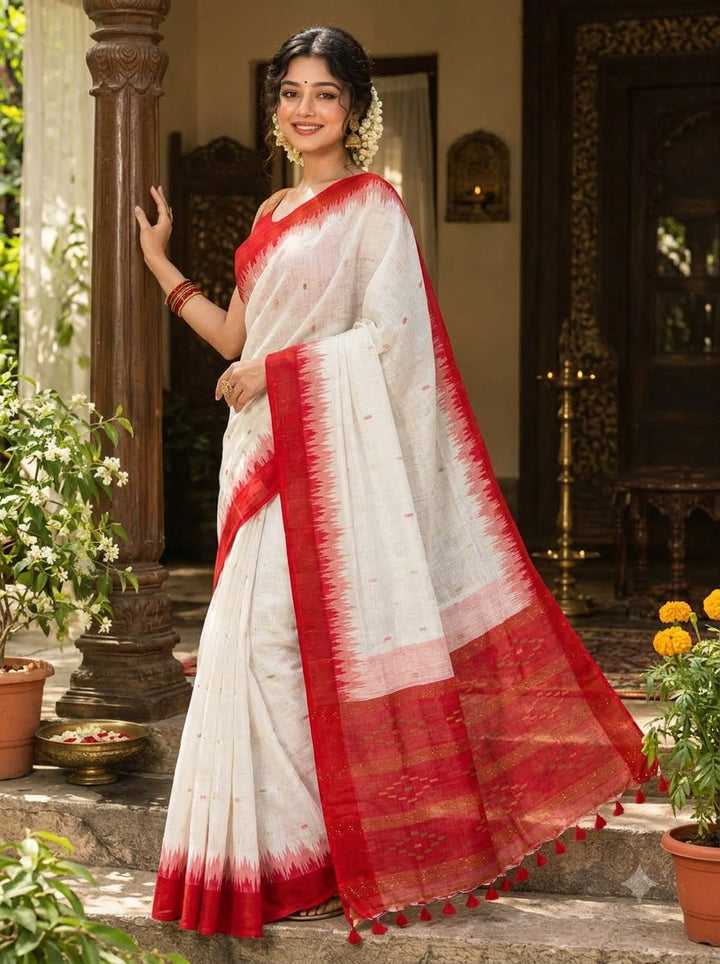 Untamed Passion Handloom Ikkat Saree