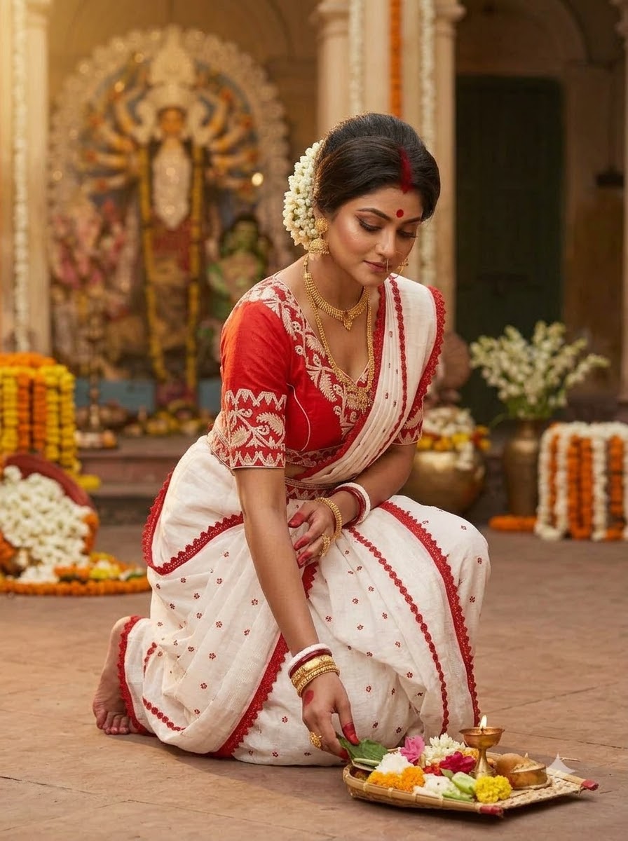 Ananya – Essence of Jamdani Saree Blouse Combo