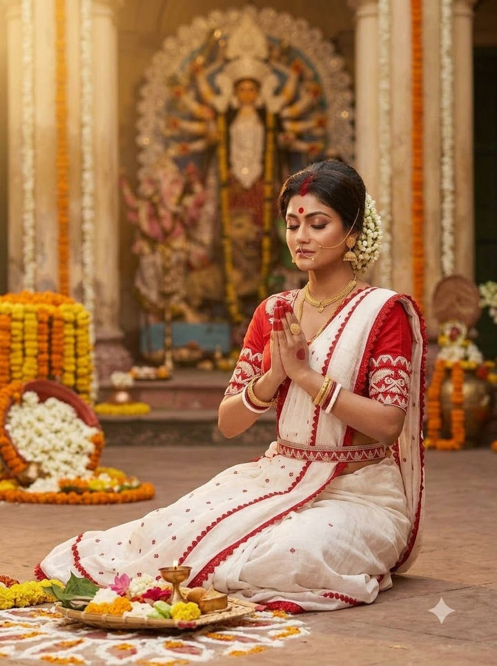 Ananya – Essence of Jamdani Saree Blouse Combo