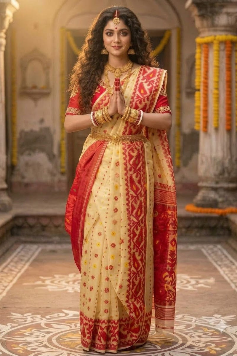 Gouri’s Grace  Jamdani Saree