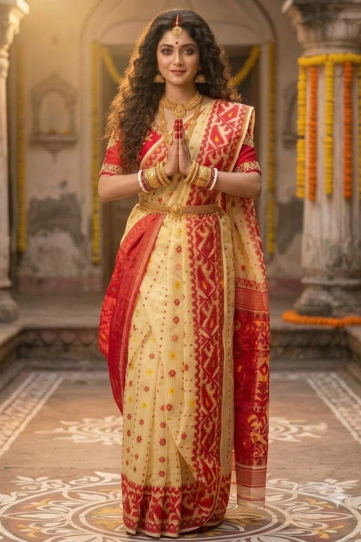 Gouri’s Grace  Jamdani Saree