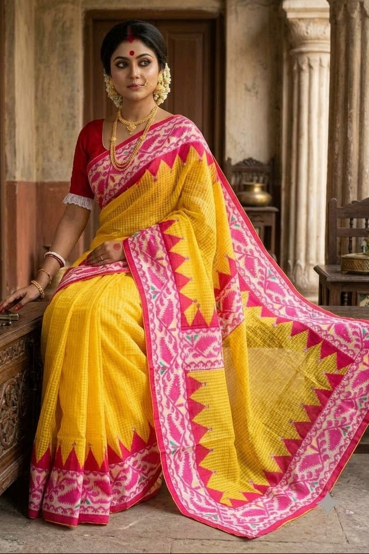 Milon Bela – The Fusion Resham Kota Saree