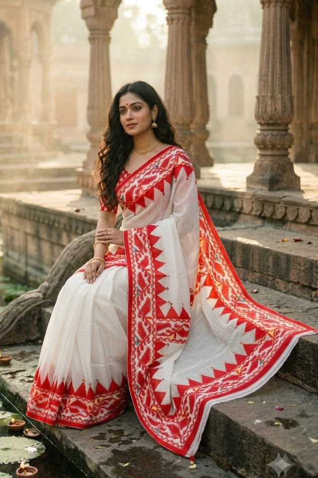 Milon Bela – The Fusion Resham Kota Saree