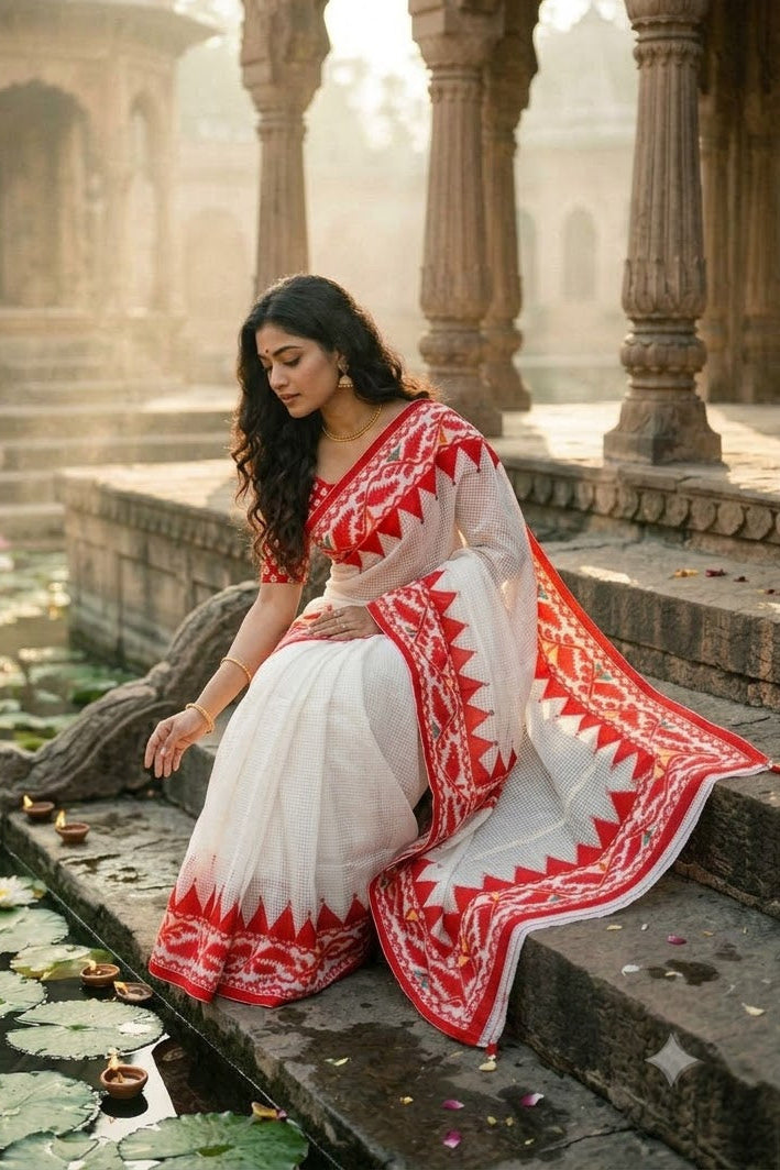 Milon Bela – The Fusion Resham Kota Saree