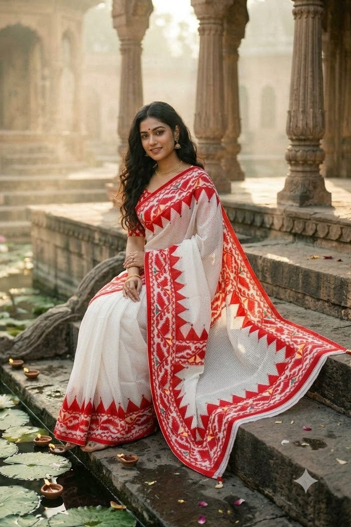Milon Bela – The Fusion Resham Kota Saree