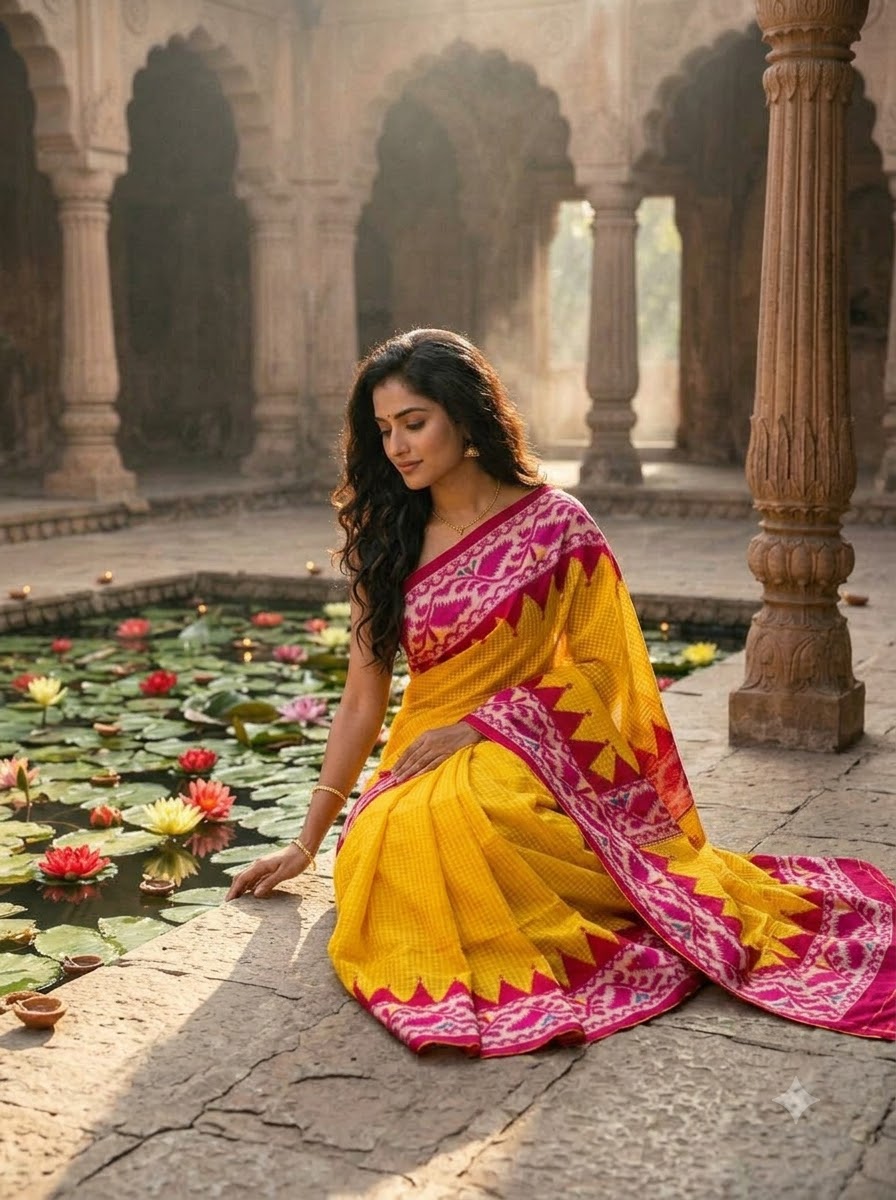 Milon Bela – The Fusion Resham Kota Saree