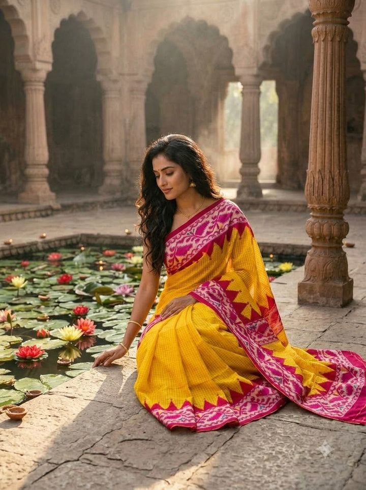 Milon Bela – The Fusion Resham Kota Saree