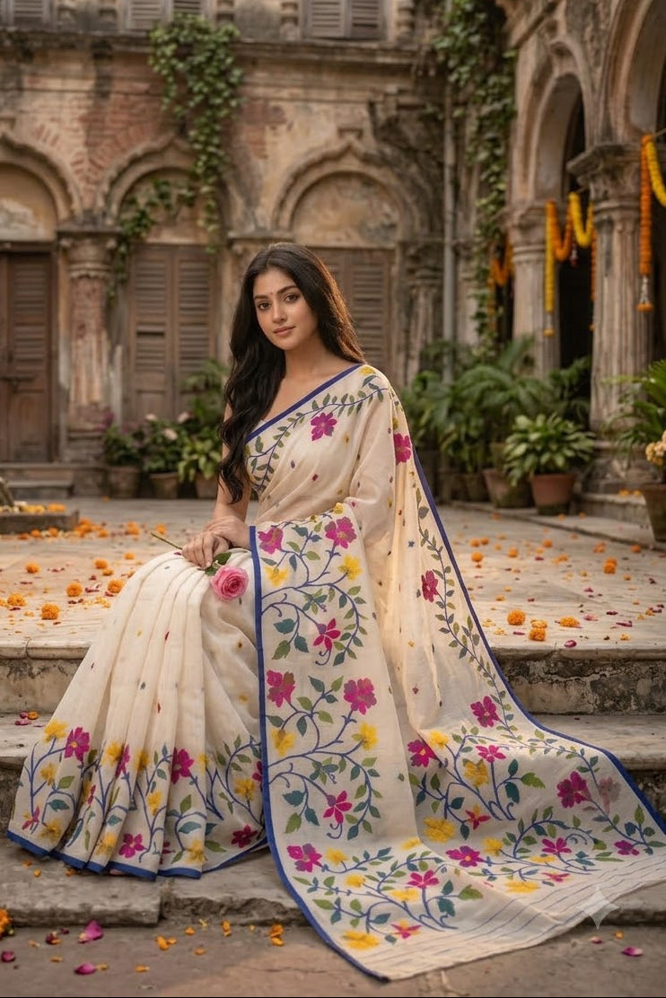 Bonolota Kotha(বনলতা কথা) Cotton Silk Saree