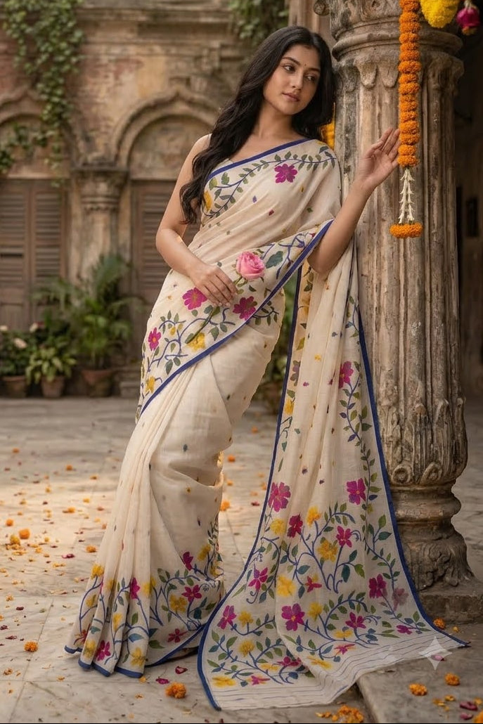 Bonolota Kotha(বনলতা কথা) Cotton Silk Saree