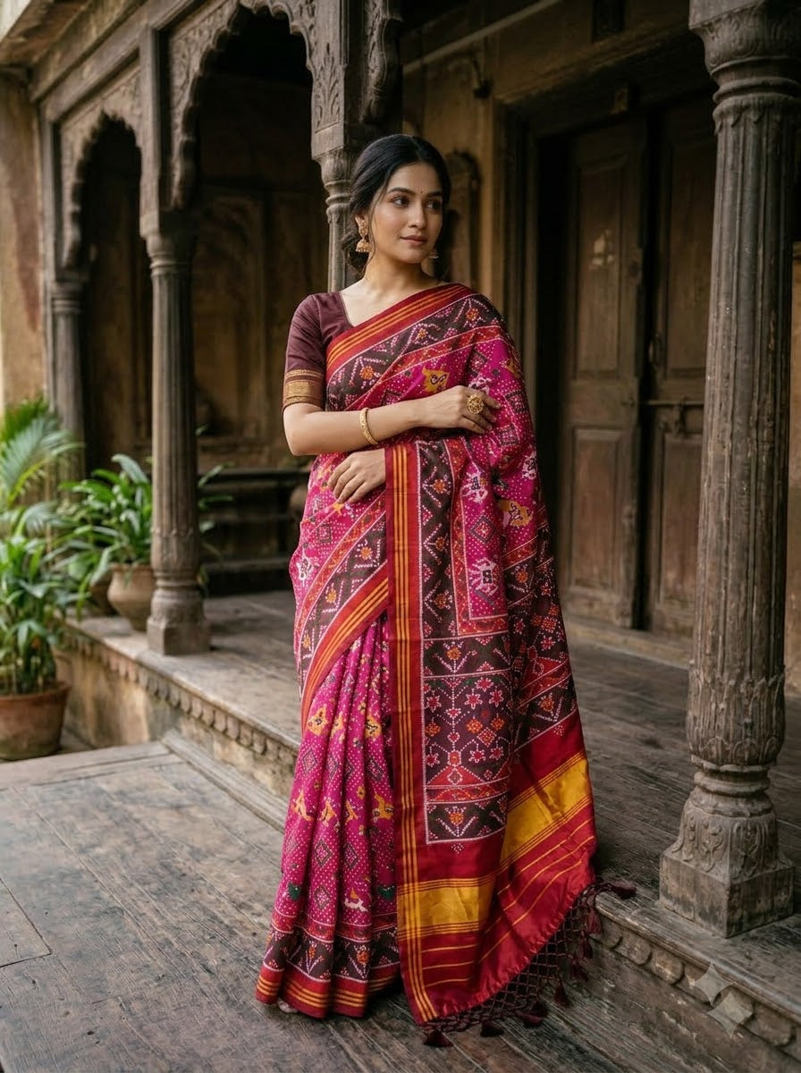 Naman Patola Silk Saree