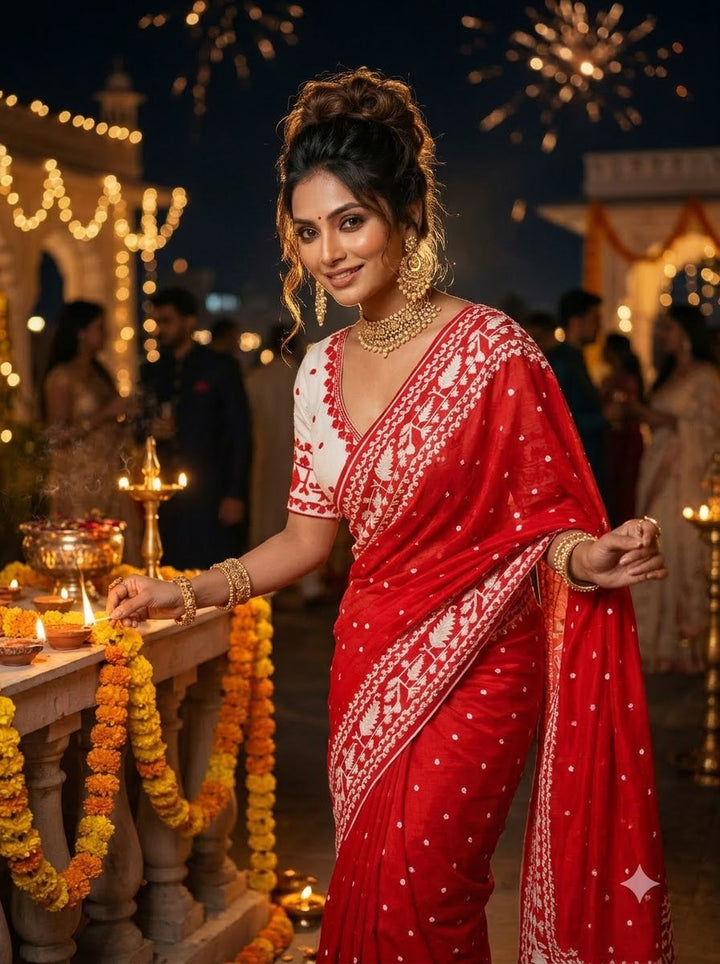 Pavitra -Wedding Collection(Saree With Blouse Combo)