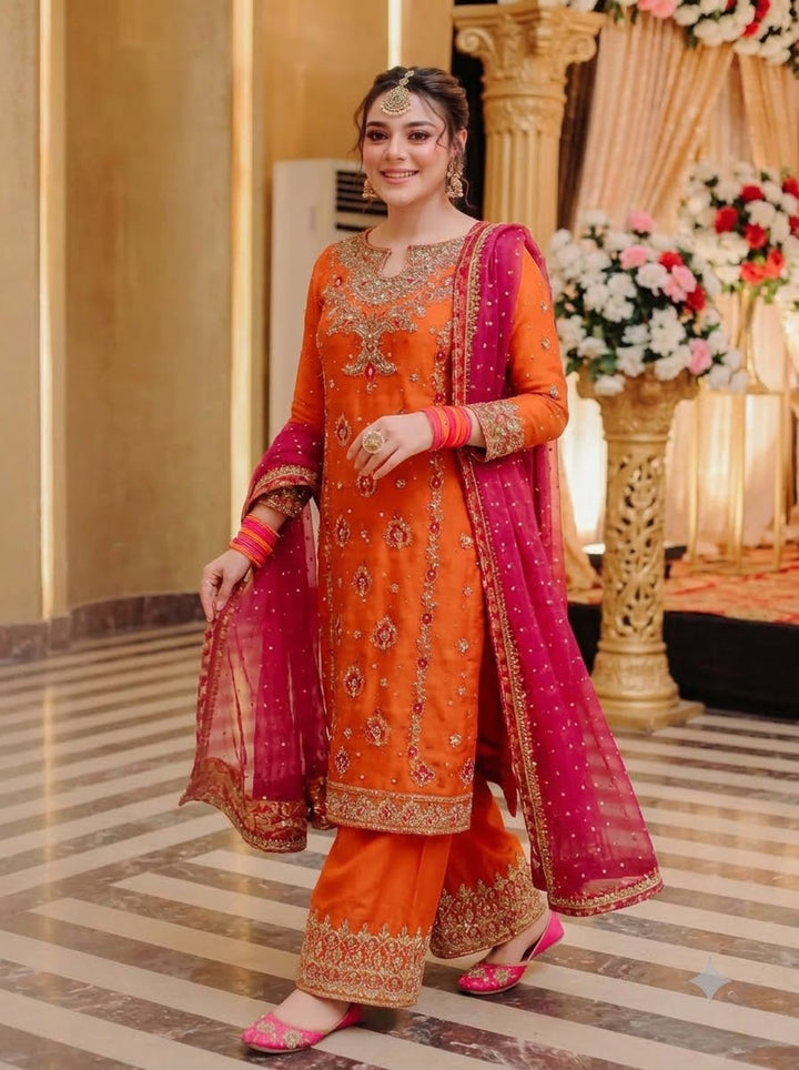 Diwali Allure Partywear Georgette Kurti Set