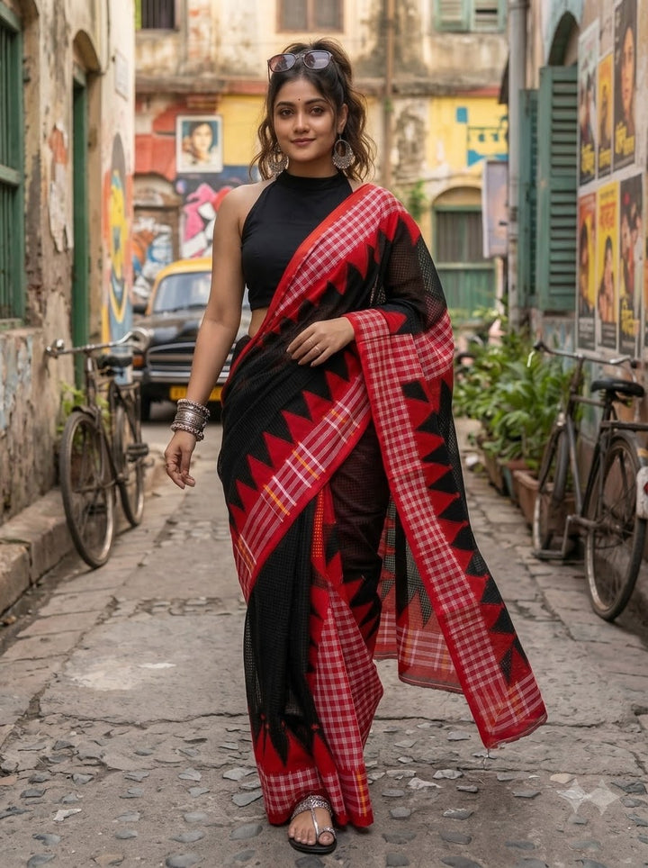 Lok Katha Nakshi Temple Saree