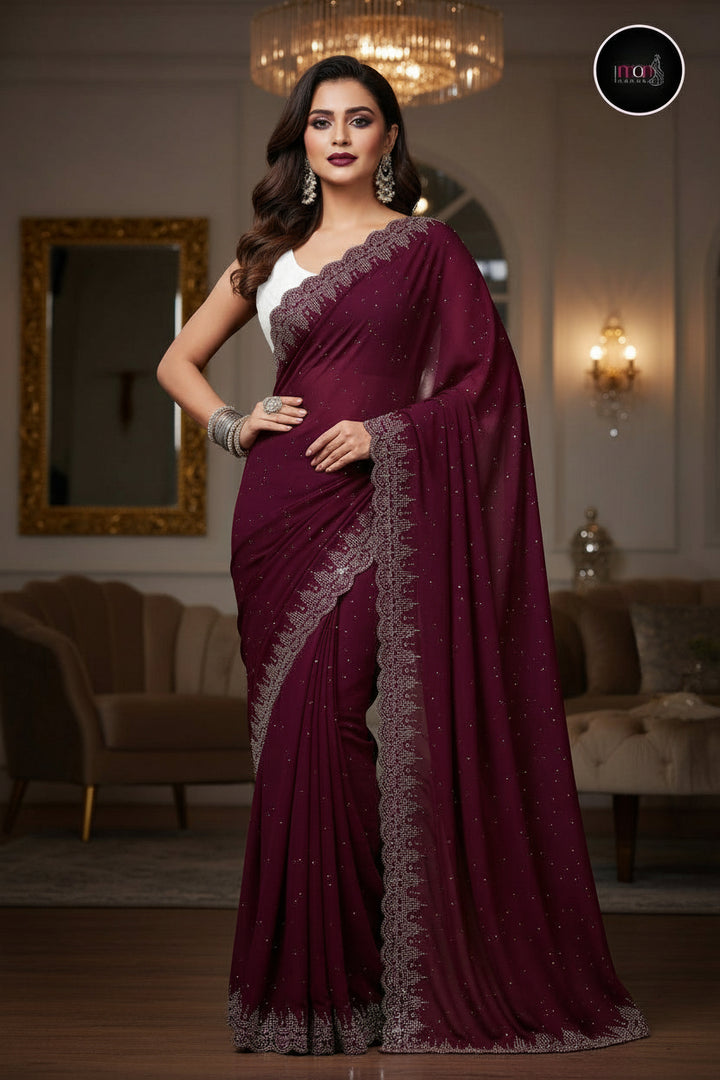 Sparkle with Glamour (Georgette Saree)