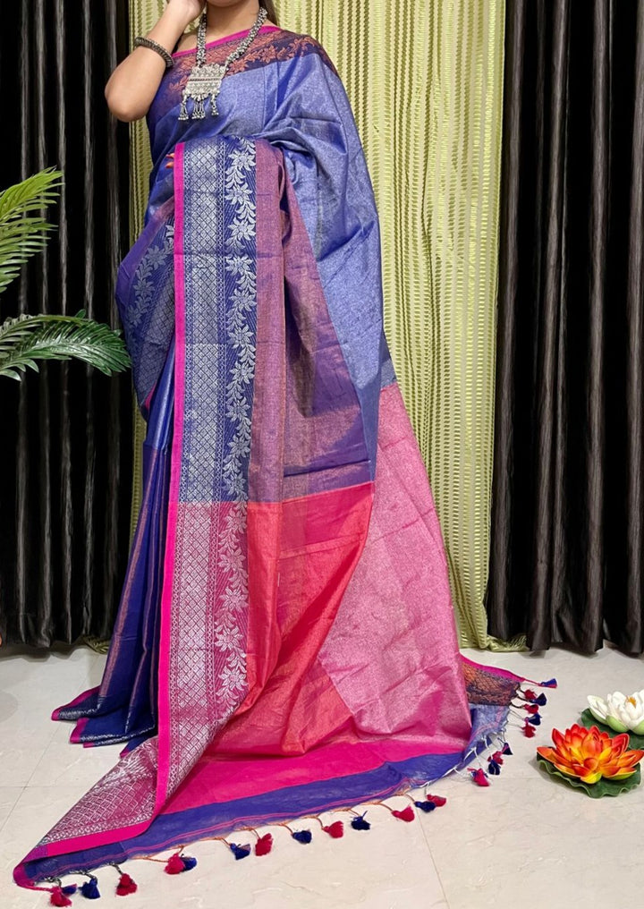 Mystique Tissue Khadi Saree