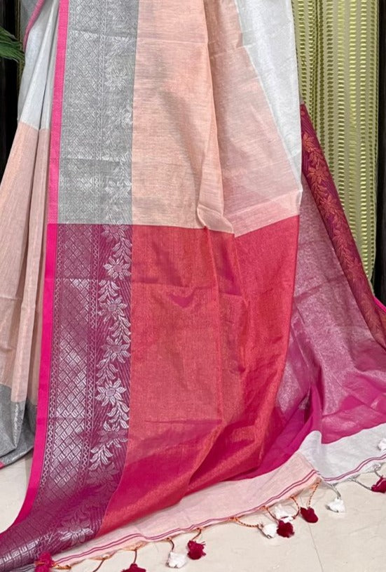 Mystique Tissue Khadi Saree