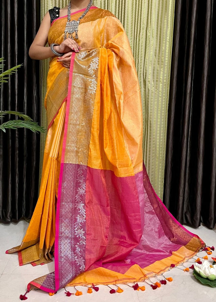 Mystique Tissue Khadi Saree