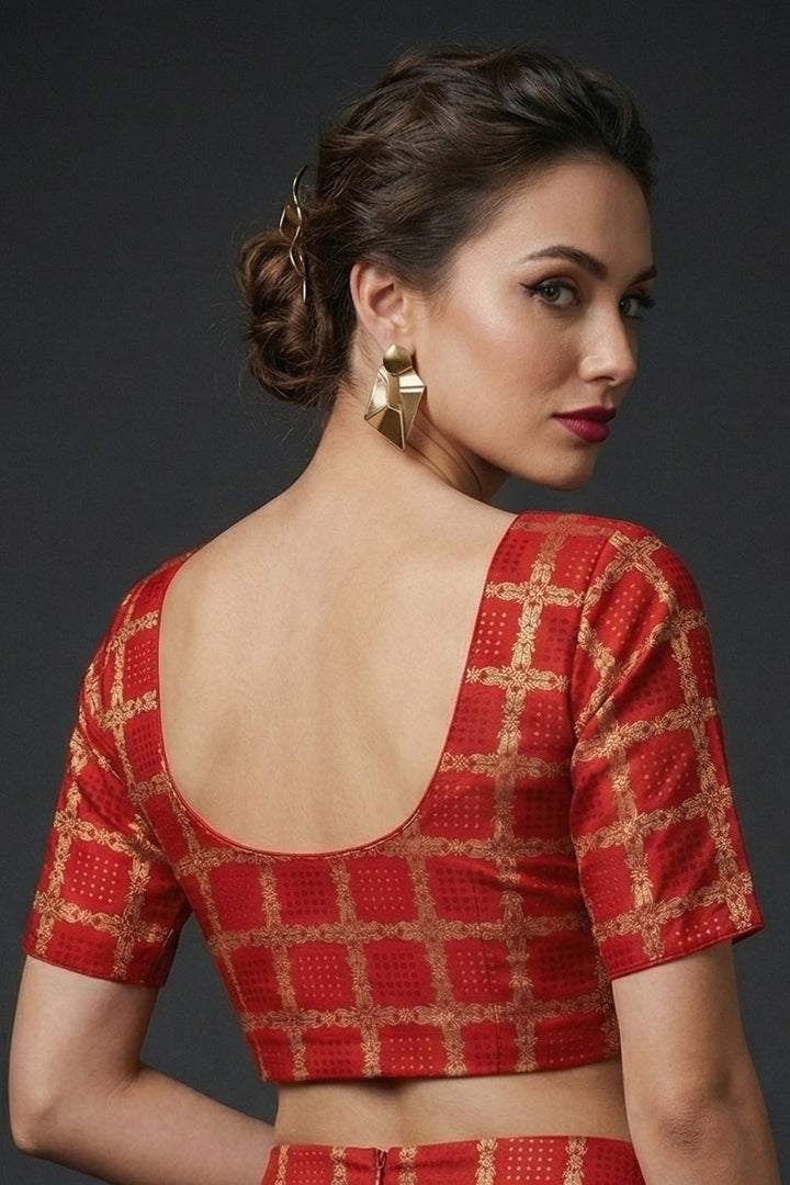 Fashion And Tradition-Stretchable Knitted Blouse