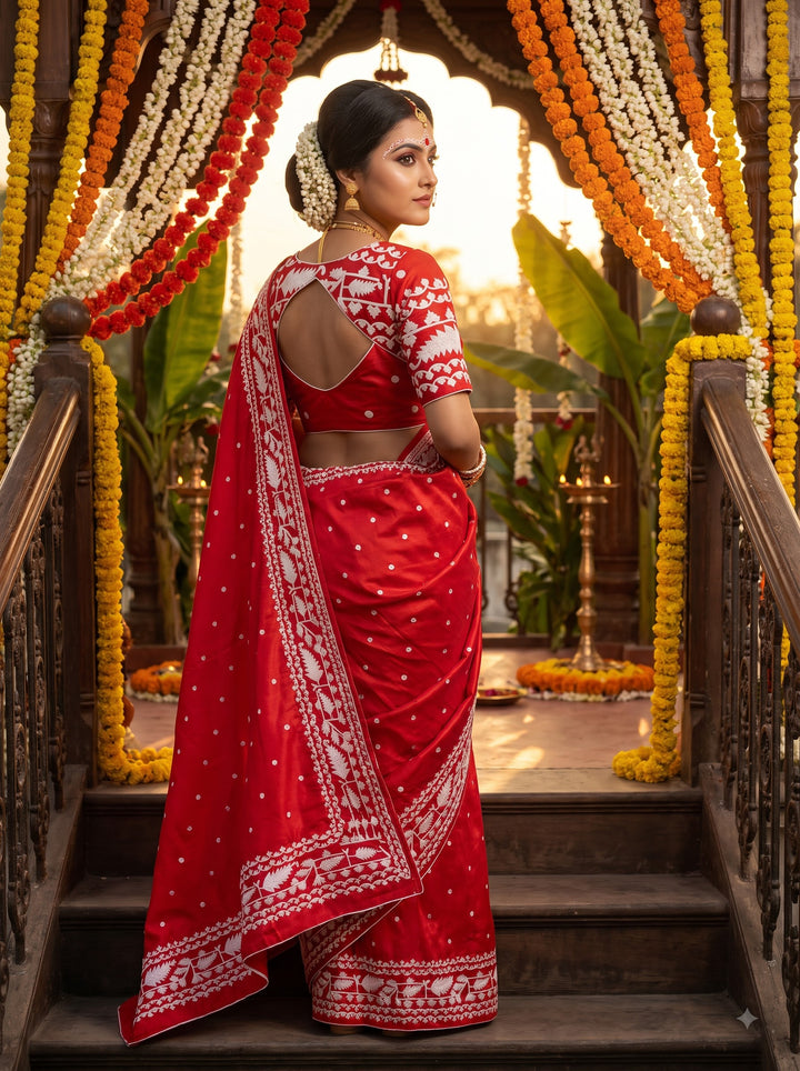 Pavitra -Wedding Collection In A Love Affair- Designer Vichitra Silk Blouse (Combo)