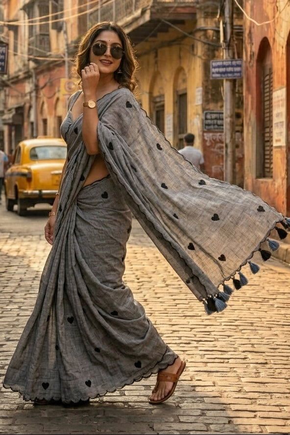 Sunkissed Love Mul Cotton Saree