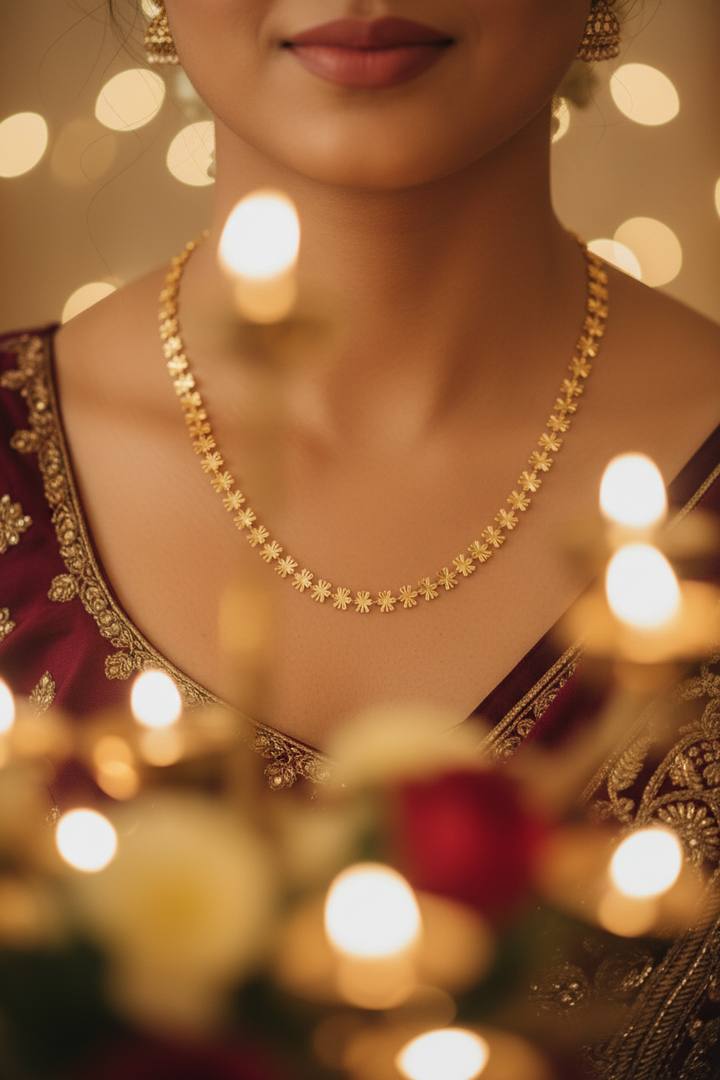 Golden Blink- Gold Plated Chain