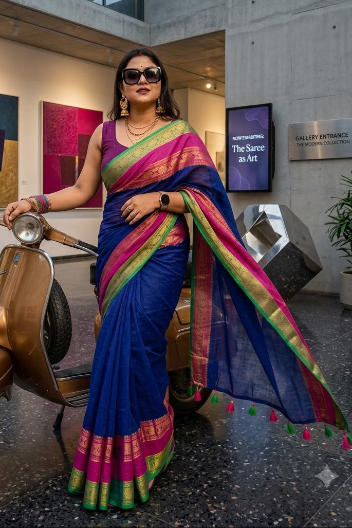 Shari Shundori Mul Cotton Saree  🌸
