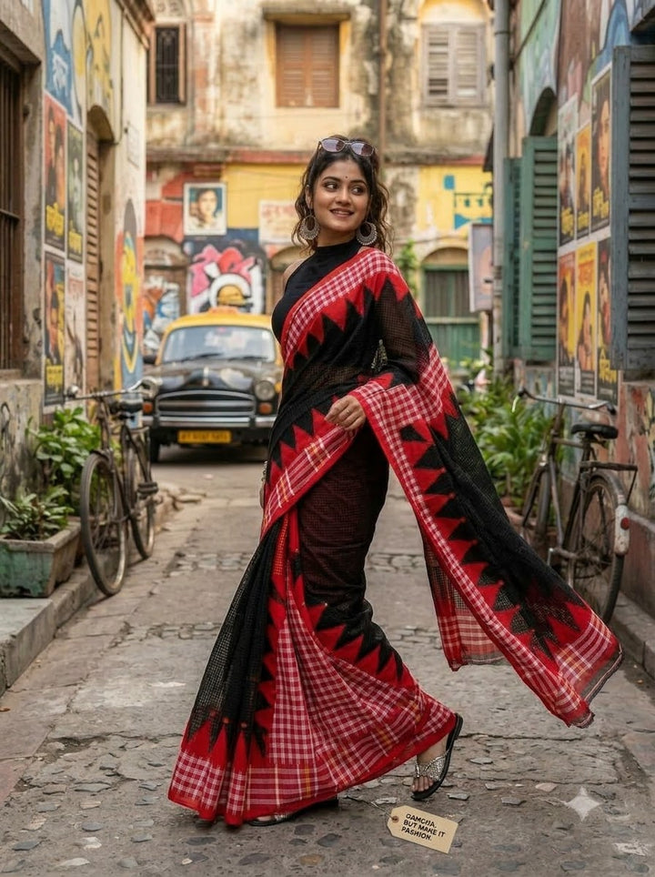 Lok Katha Nakshi Temple Saree