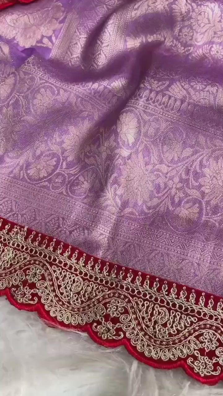 High Society (Crepe Georgette Banarasi Saree)