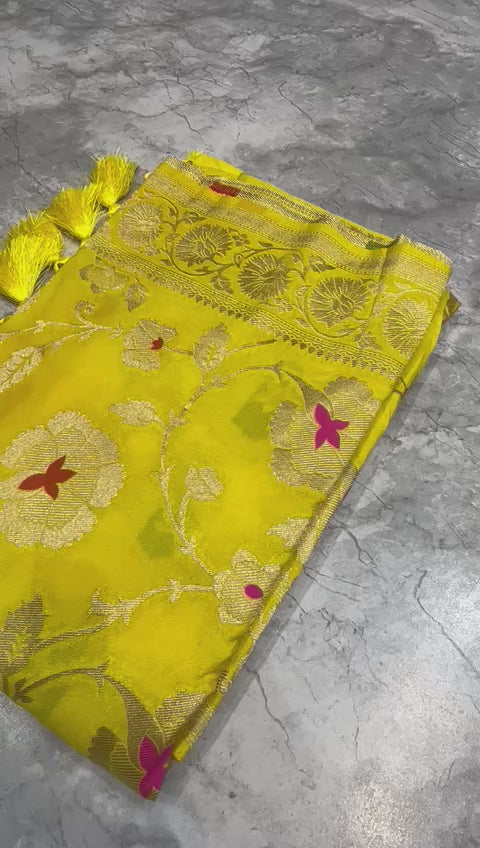 Georgette Silk Banarasi Saree