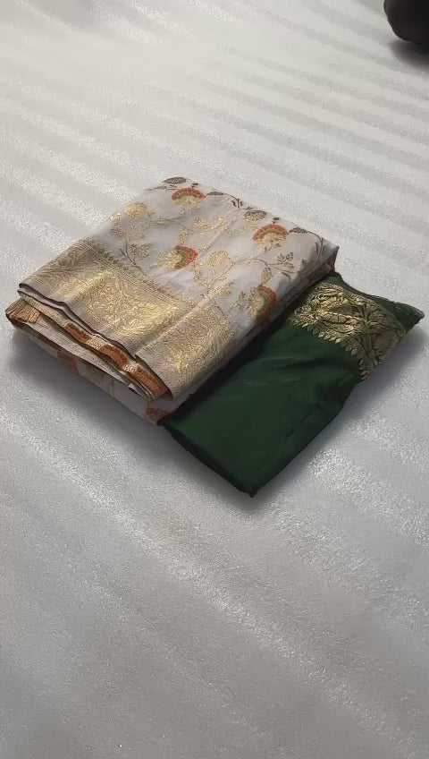 Charming  Khaddi Georgette Banarasi Saree