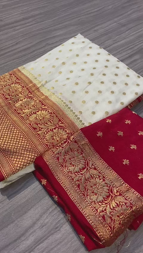 Preciously Kept In Georgette (Banarasi Silk)Saree