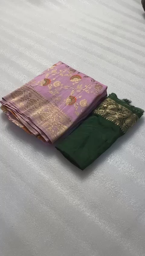 Charming  Khaddi Georgette Banarasi Saree