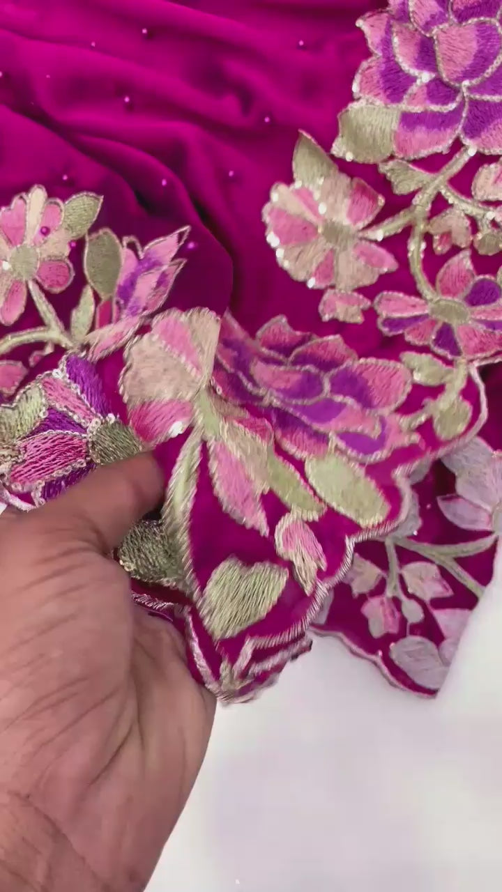 Real Look- Taking Me Paradise(Rangoli Silk Saree)