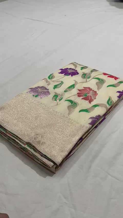 crème de la crème (Kanchipuram Silk Saree)