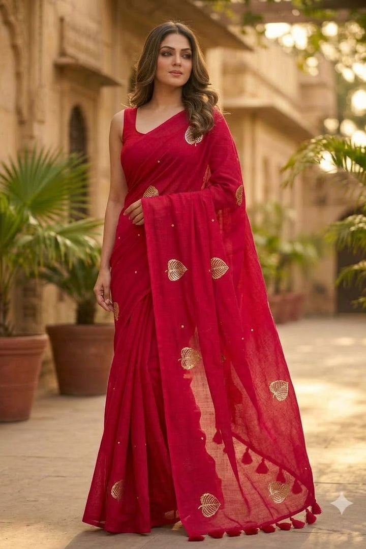 Bosonto Bilash Mul Cotton Saree