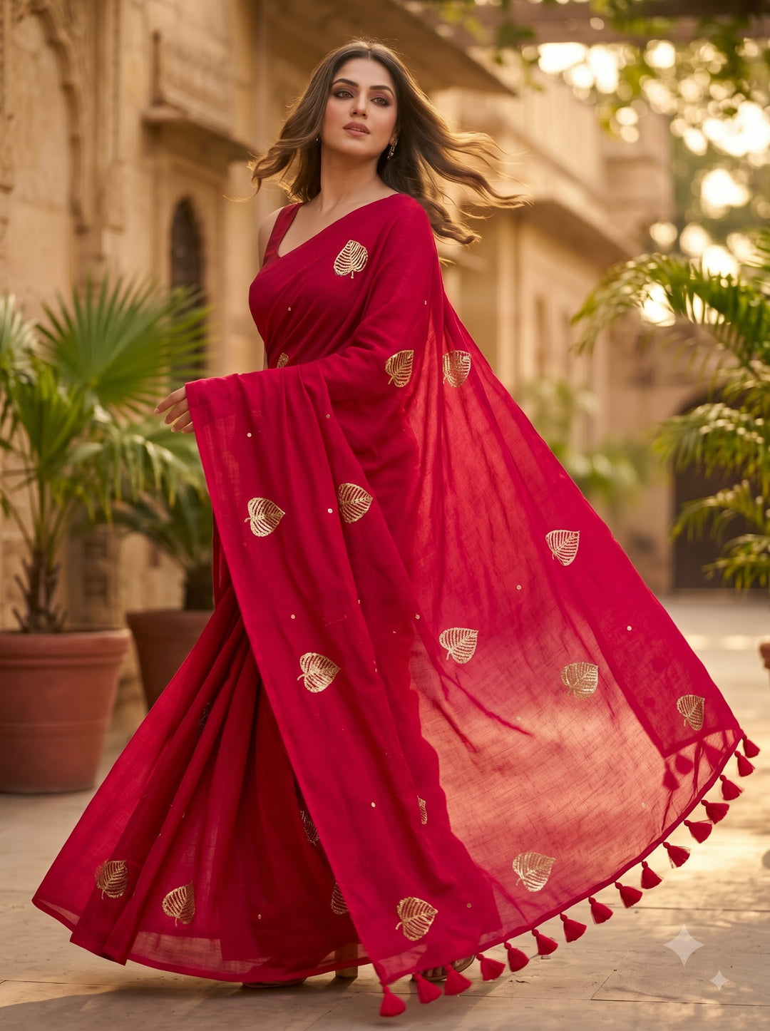 Bosonto Bilash Mul Cotton Saree