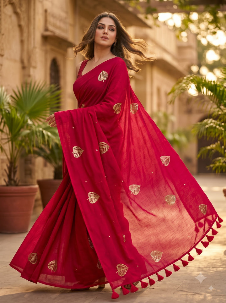 Bosonto Bilash Mul Cotton Saree