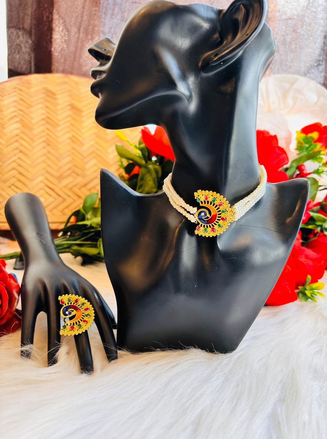 Set Of Three(Gold Plated Chocker Set)