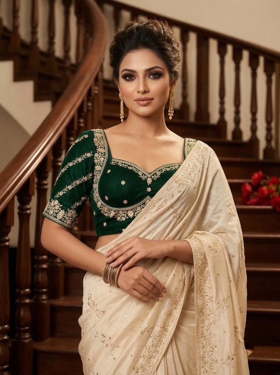 Fashion Fever Vichitra Silk Blouse