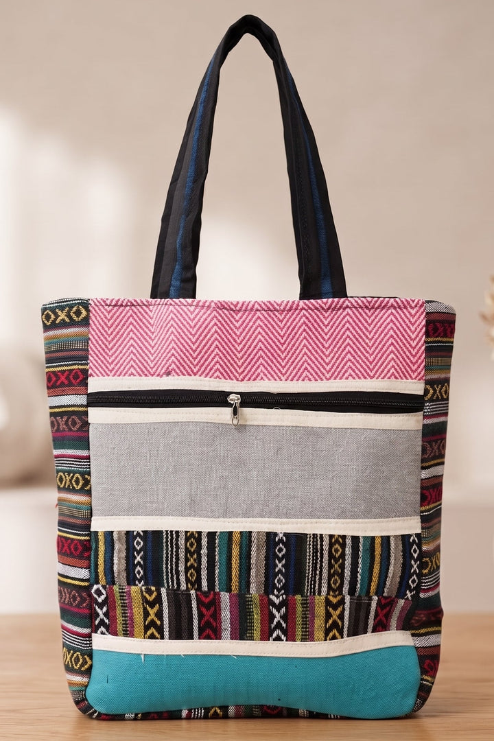 The colour canvas - Boho Tote Bag