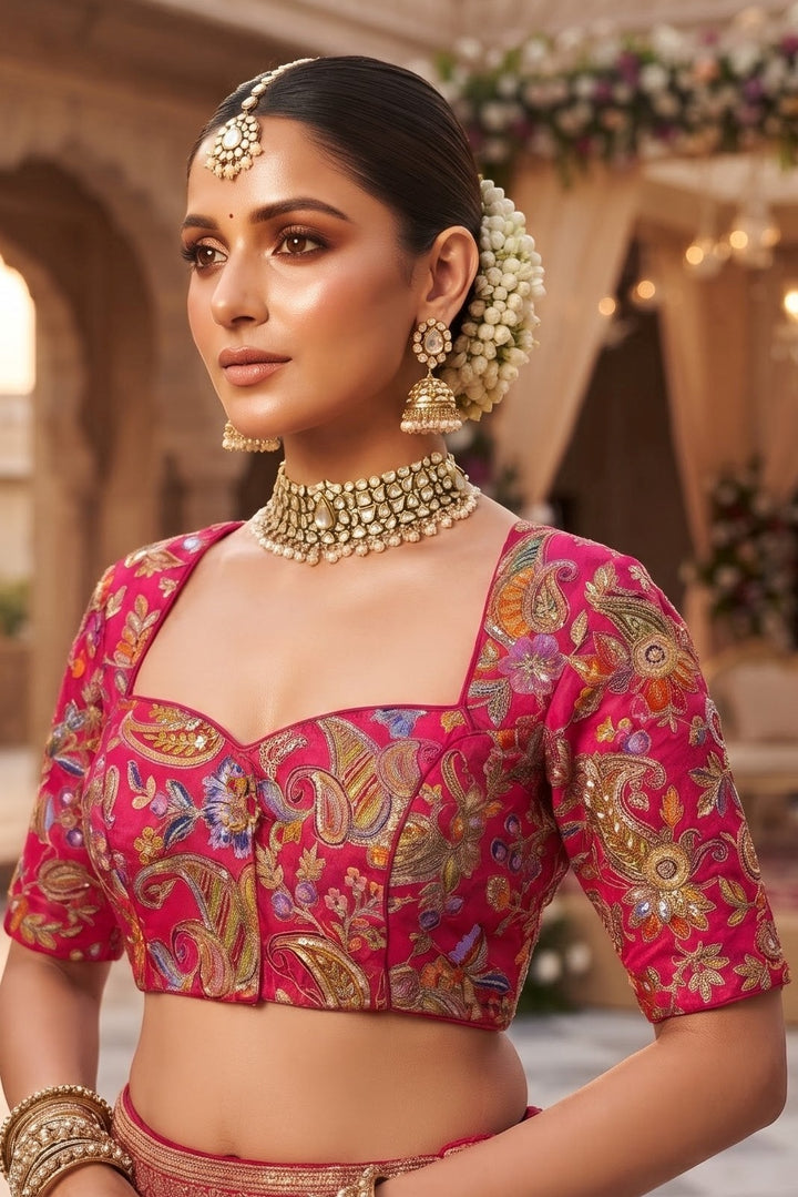 Own The Crown – Designer Zari & Sequins Crepe Blouse